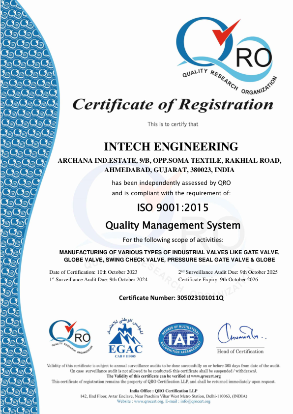 ISO 9001:2015 Certificate
